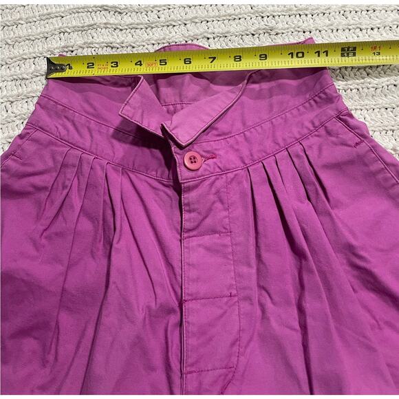 VTG Unionbay Barrel Leg Pants Button 100% Cotton Womens Sz 9 Pink *Discoloration - Picture 7 of 16